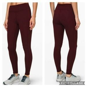Lululemon Speed Up Tight 28" Garnet Luxtreme Sz 4 High Rise